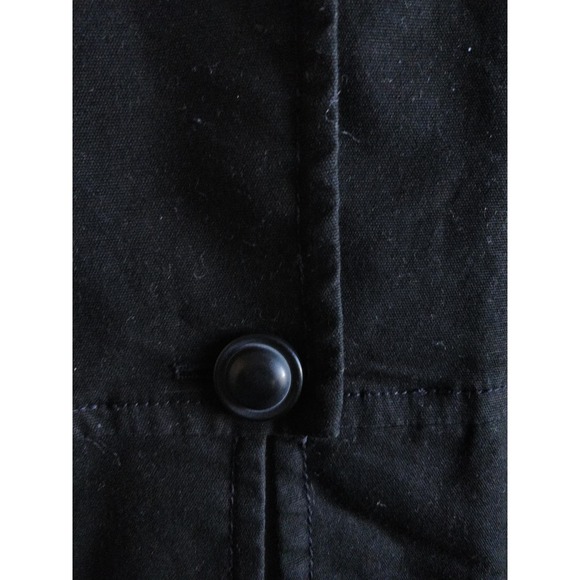 Talbots Black Triple Button Cropped Blazer Jacket 8 - Picture 10 of 12